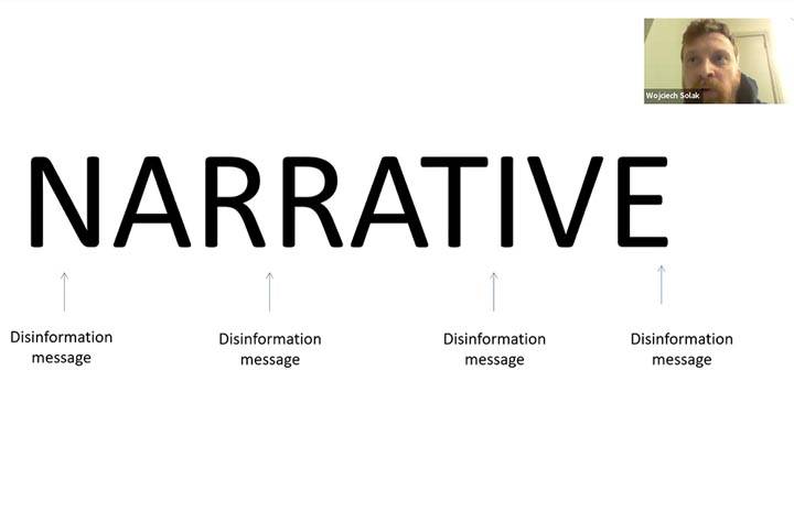 slide with the word "narrative"